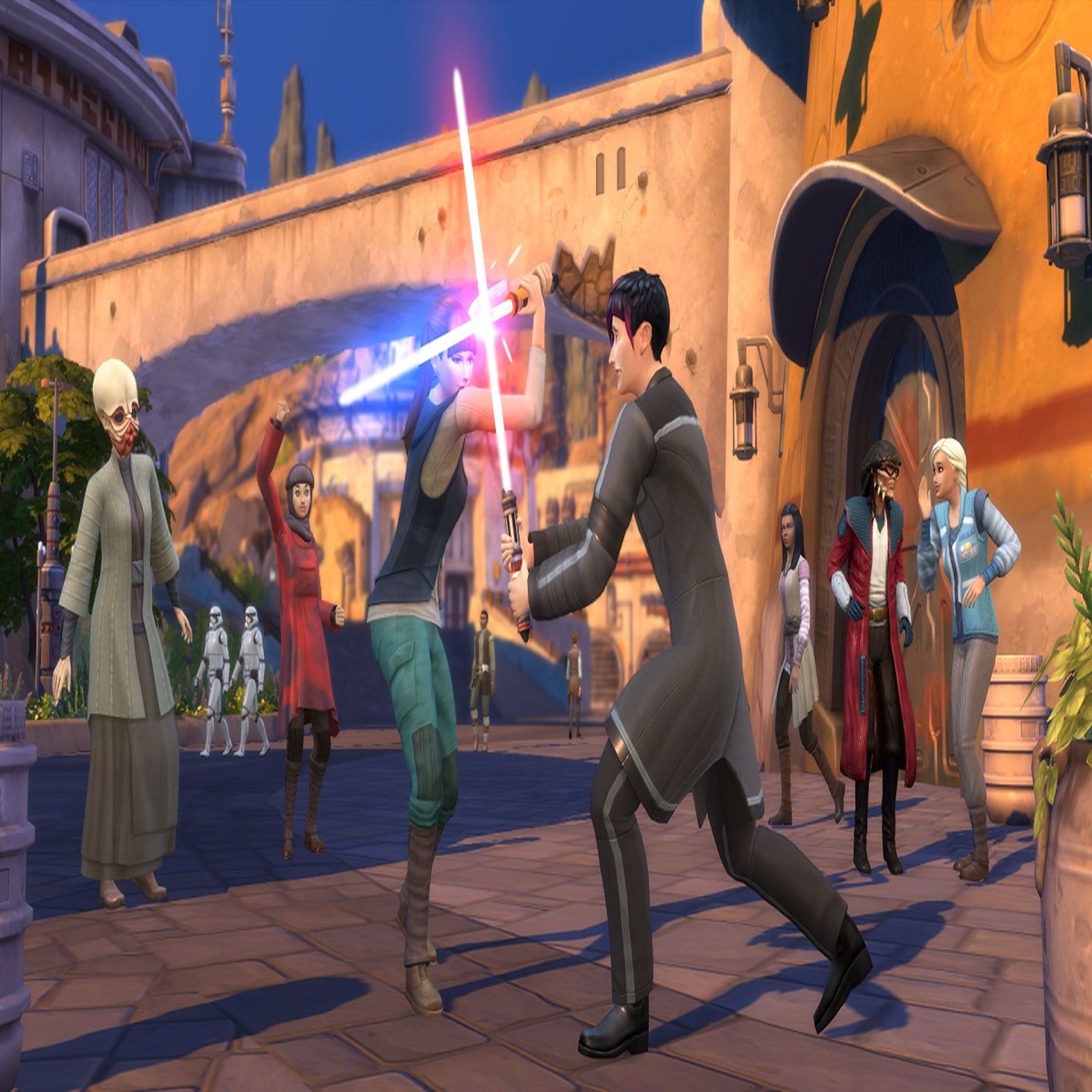 Voir la diapositive 4 : Namco Les Sims 4 + Star Wars: Voyage sur Batuu Xbox One