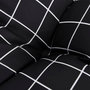 Voir la diapositive 5 : VIDAXL Coussin de banc de jardin carreaux noir 180x50x7cm tissu oxford