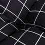 Voir la diapositive 5 : VIDAXL Coussin de banc de jardin carreaux noir 180x50x7cm tissu oxford