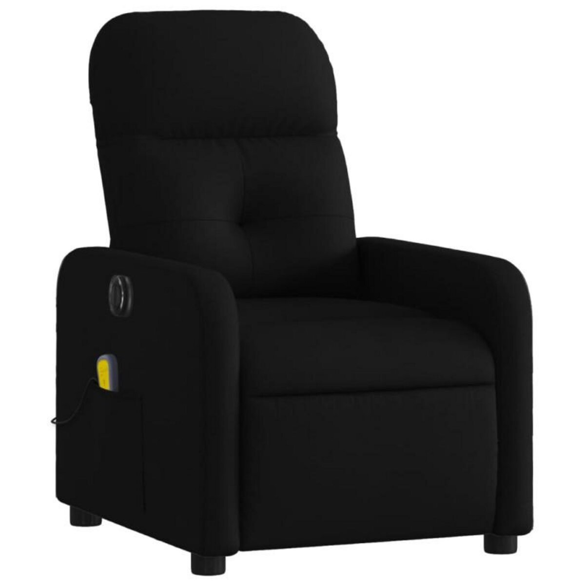 VIDAXL Fauteuil de massage inclinable électrique Noir Tissu