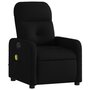 Voir la diapositive 3 : VIDAXL Fauteuil de massage inclinable électrique Noir Tissu