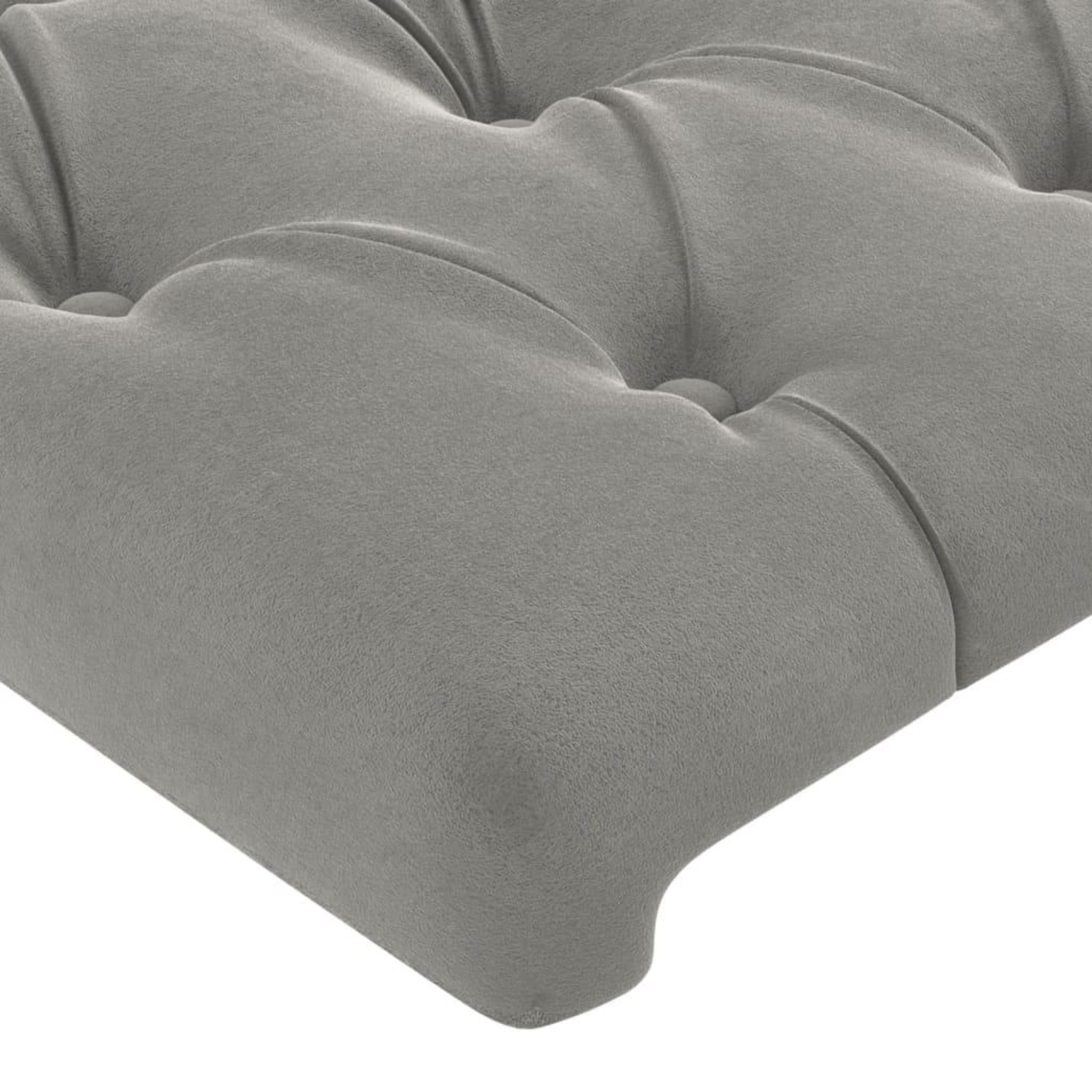 Voir la diapositive 5 : VIDAXL Tete de lit avec oreilles Gris clair 103x16x78/88 cm Velours