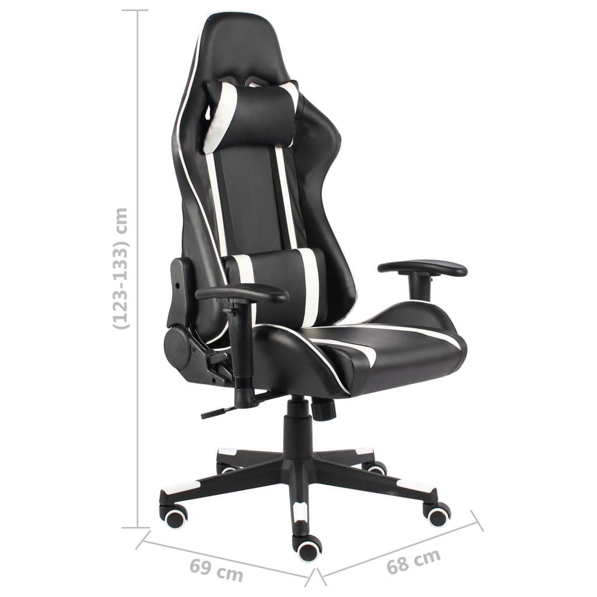 Voir la diapositive 6 : VIDAXL Chaise de jeu pivotante Blanc PVC