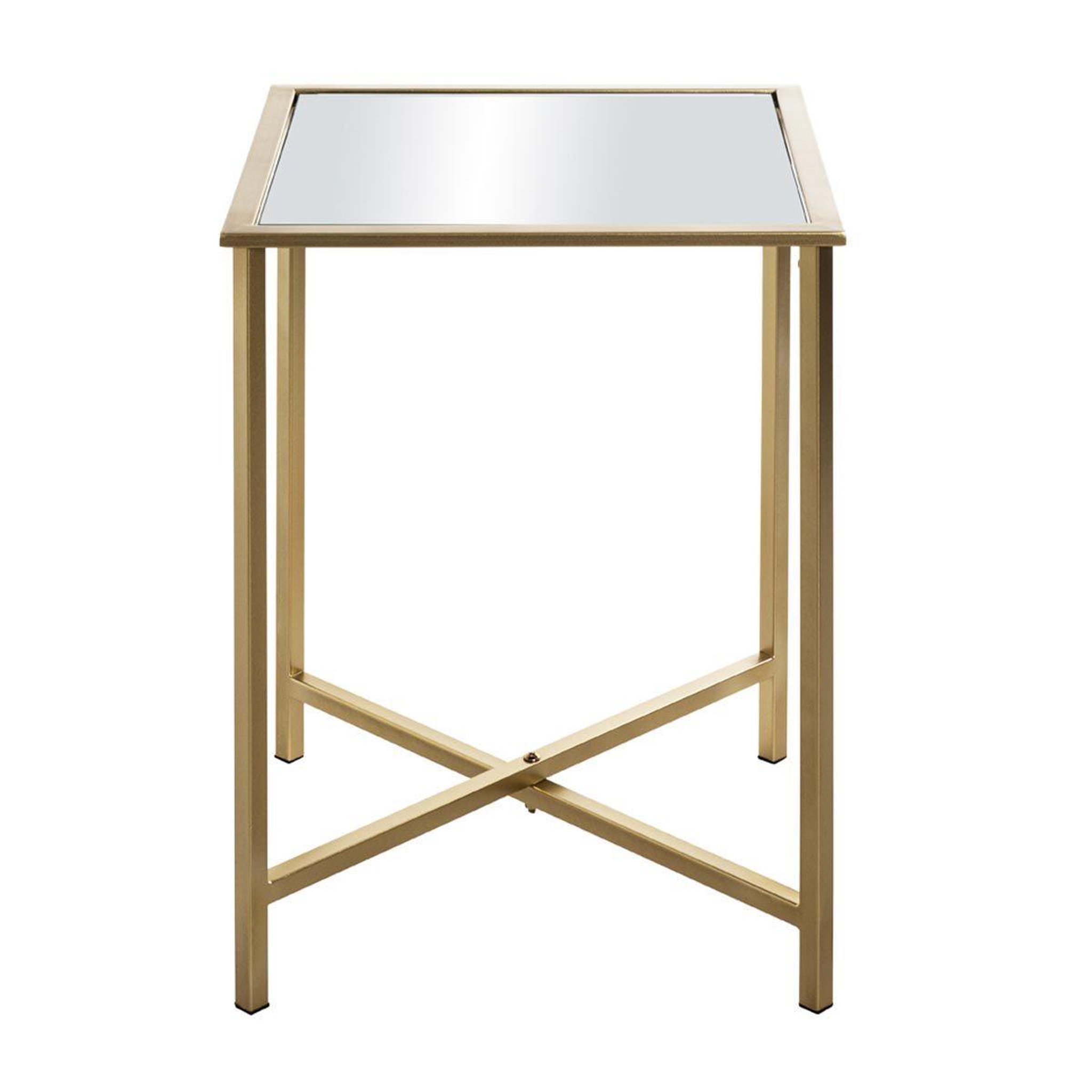 Voir la diapositive 3 : Paris Prix Table d'appoint design en métal  mezo  53cm or