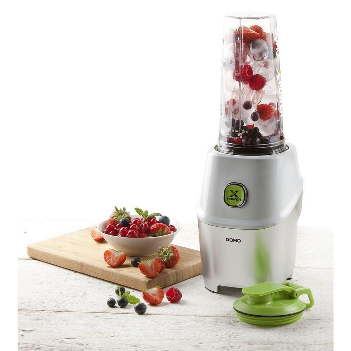 Domo Blender 0.6l 1000w blanc/argent - do700bl