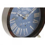 Voir la diapositive 2 : AAAAA Horloge de table DKD Home Decor Bleu Noir Multicouleur Métal Verre Vintage 20,5 x 5 x 24 cm (2 Unités)