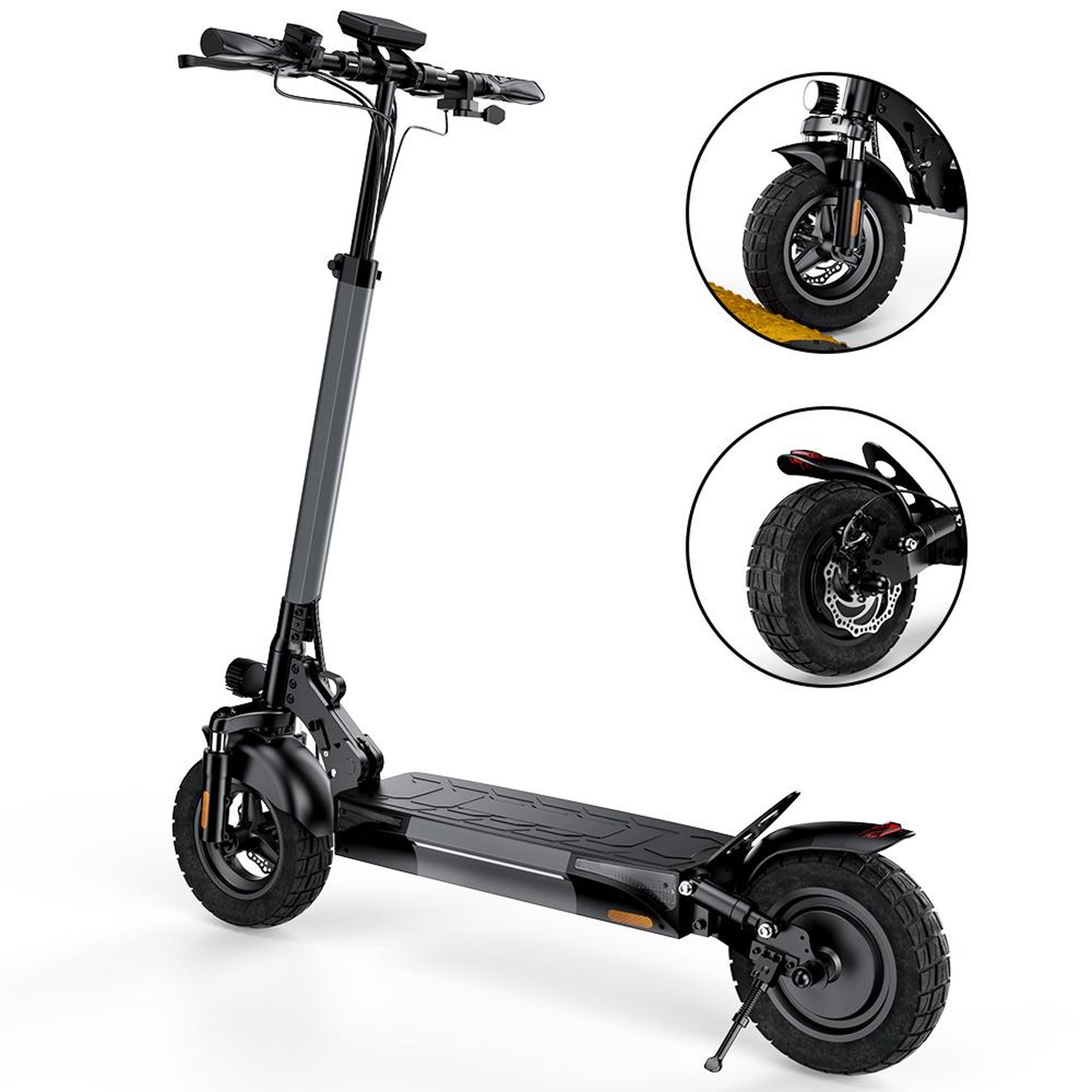 Voir la diapositive 3 : ISCOOTER Trottinette électrique iScooter W9, moteur 1000 W, batterie 48 V 14 Ah, double suspension