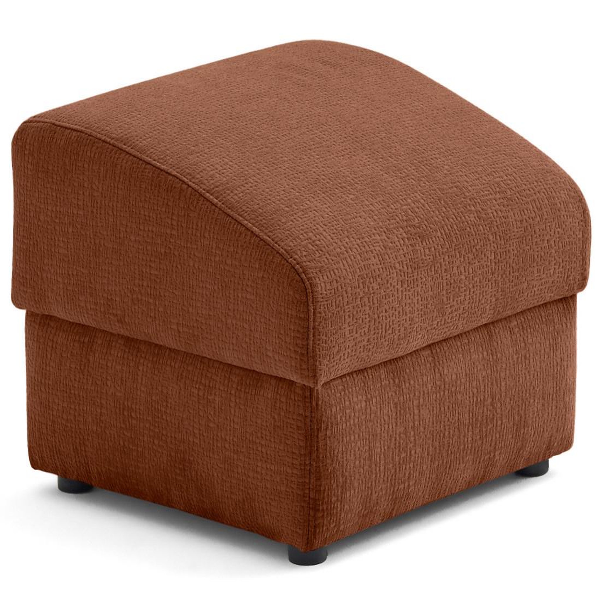 Voir la diapositive 1 : LISA DESIGN Bastille - pouf en tissu velours relief