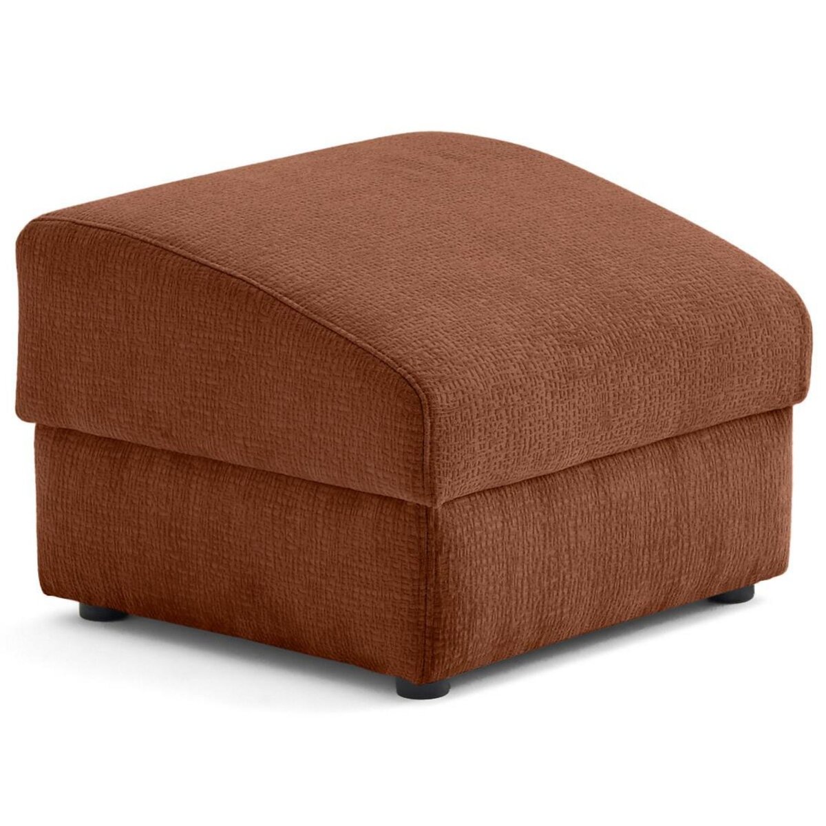 LISA DESIGN Bastille - pouf en tissu velours relief