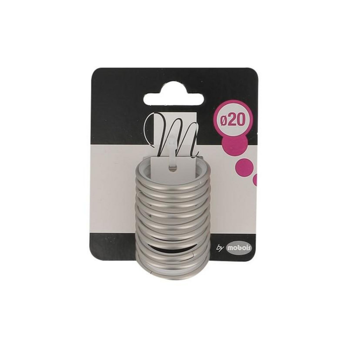 MOBOIS ANNEAU D42 CHROME MAT TRINGLE D20 X10 MOBOIS - 4246C11