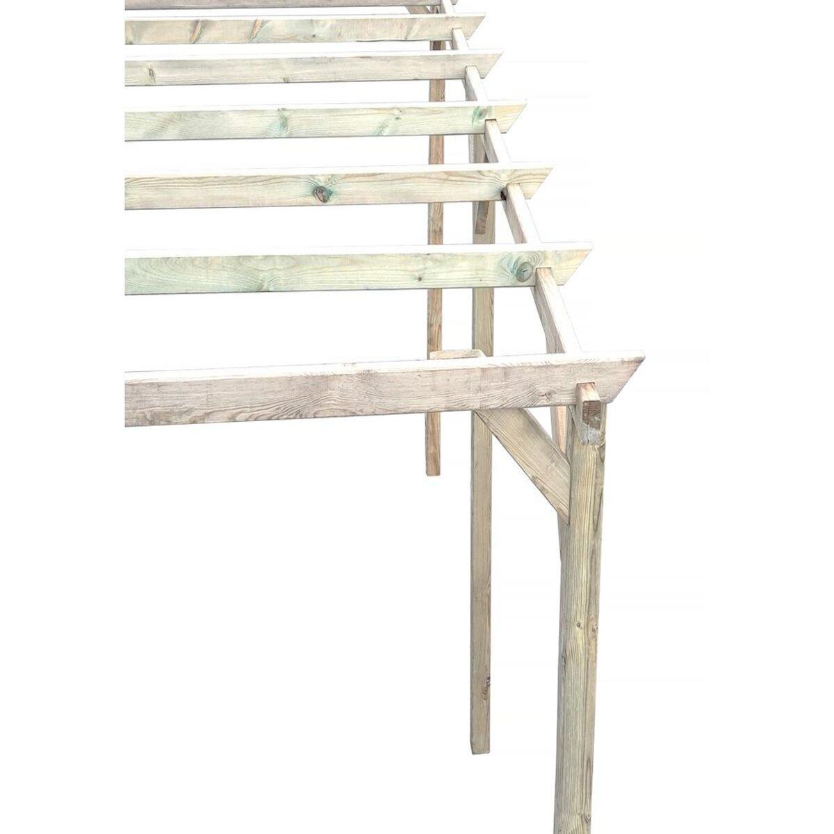 Habitat et Jardin Carport voiture en bois  Sunny  3 x 5 m