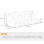 Voir la diapositive 3 : OUTSUNNY Coussin matelas assise dossier pour banc de jardin balancelle canapé 3 places grand confort 150 x 98 x 8 cm bleu