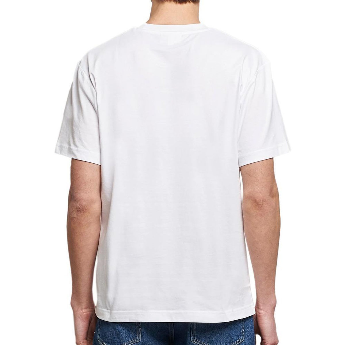 Lacoste T-shirt Blanc Homme Lacoste  Klassiek