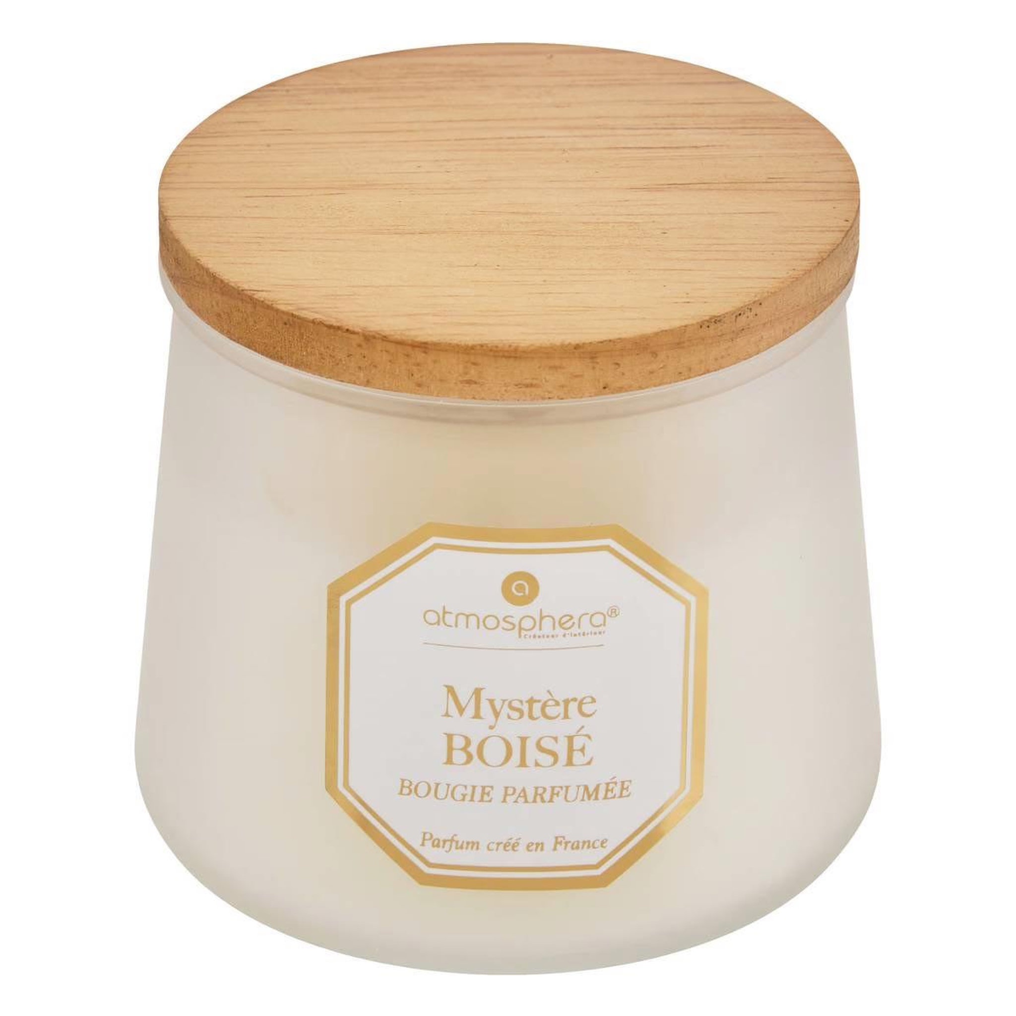 ATMOSPHERA Bougie parfumée en verre  elisa  200g mystère boisé