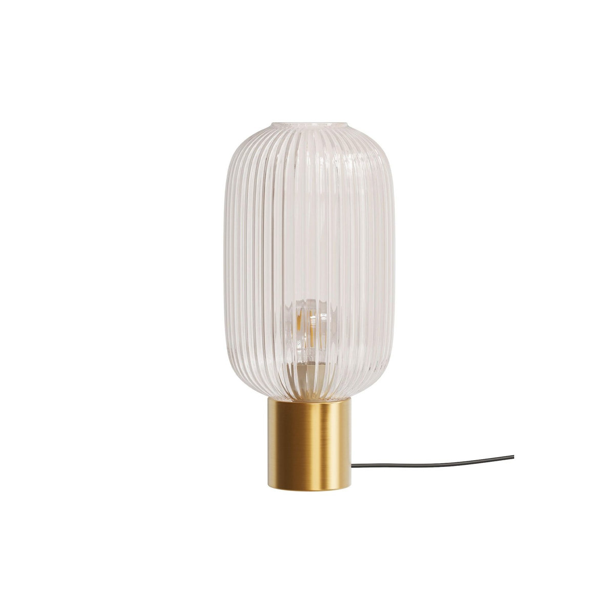 Rendez vous déco Lampe à poser en verre cannelé-Lou