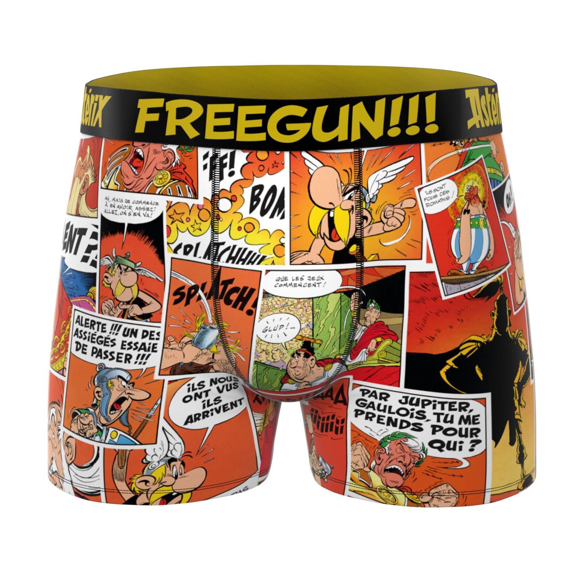 Voir la diapositive 5 : FREEGUN Lot de 3 boxers homme Asterix