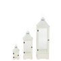 Voir la diapositive 2 : Paris Prix Lot de 3 Lanternes Tours en Bois  Cocoon  105cm Blanc