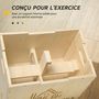 Voir la diapositive 6 : HOMCOM Box jump - box de pliométrie - boite de saut - 3 hauteurs 40/45/60H cm - charge max. 120 Kg - bois de hêtre