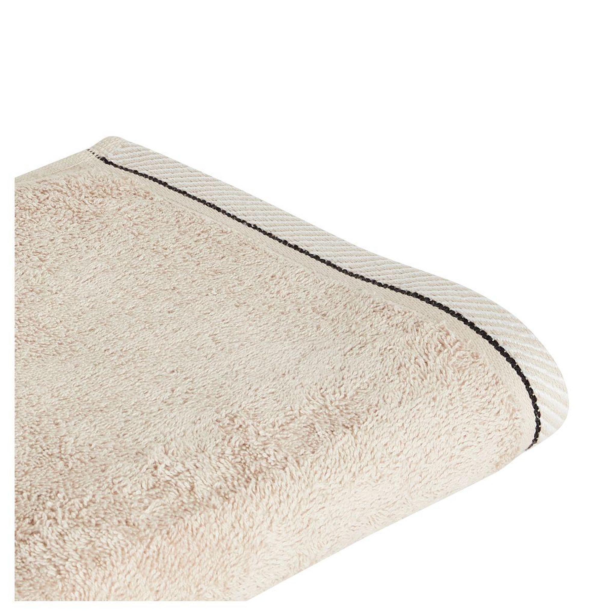 Voir la diapositive 2 : ACTUEL Serviette invité fantaisie en coton 500 g/m²
