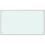 Voir la diapositive 2 : VIDAXL Dosseret de cuisine Blanc 90x50 cm Verre trempé