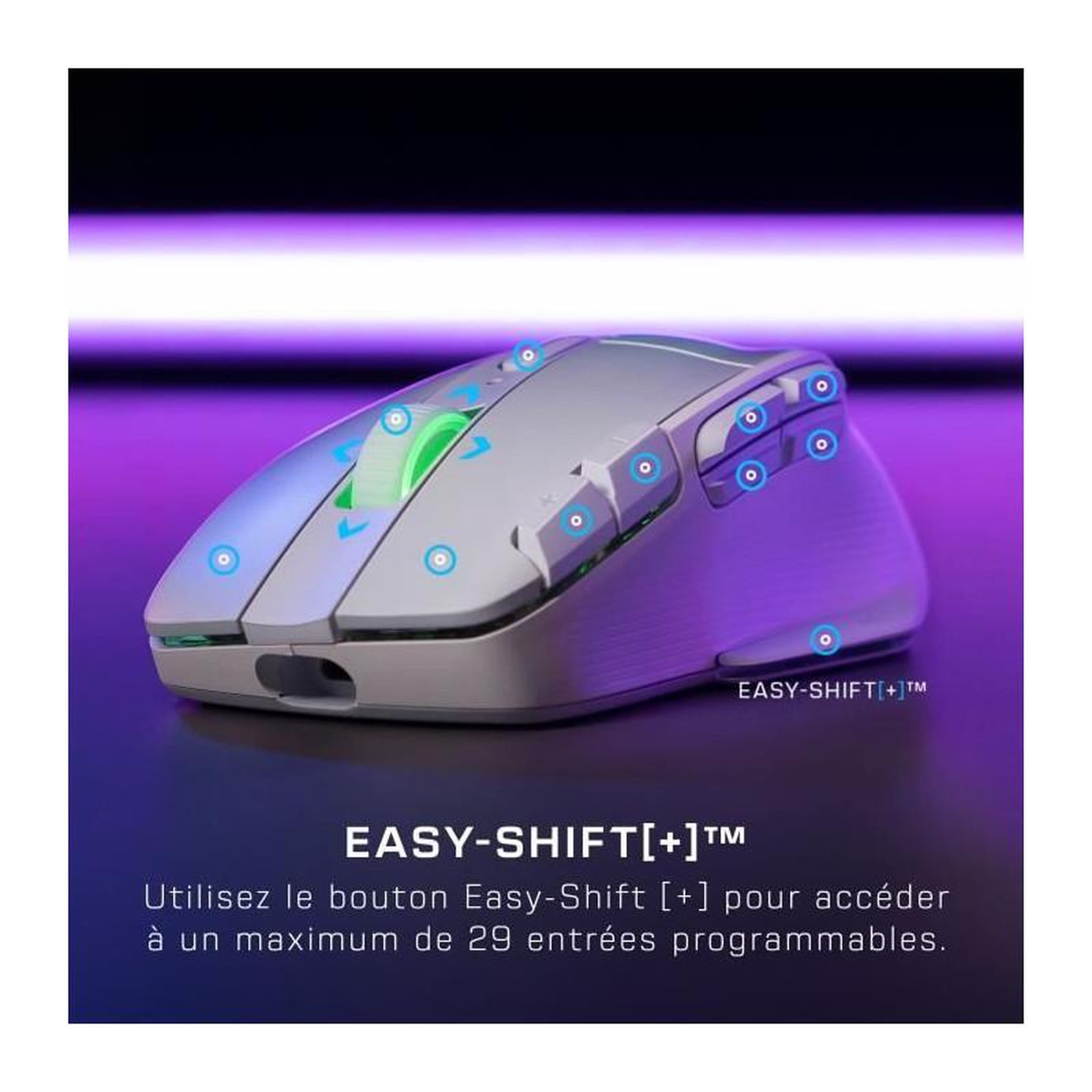 Voir la diapositive 6 : Turtle Beach Souris gamer sans fil kone xp air blanche