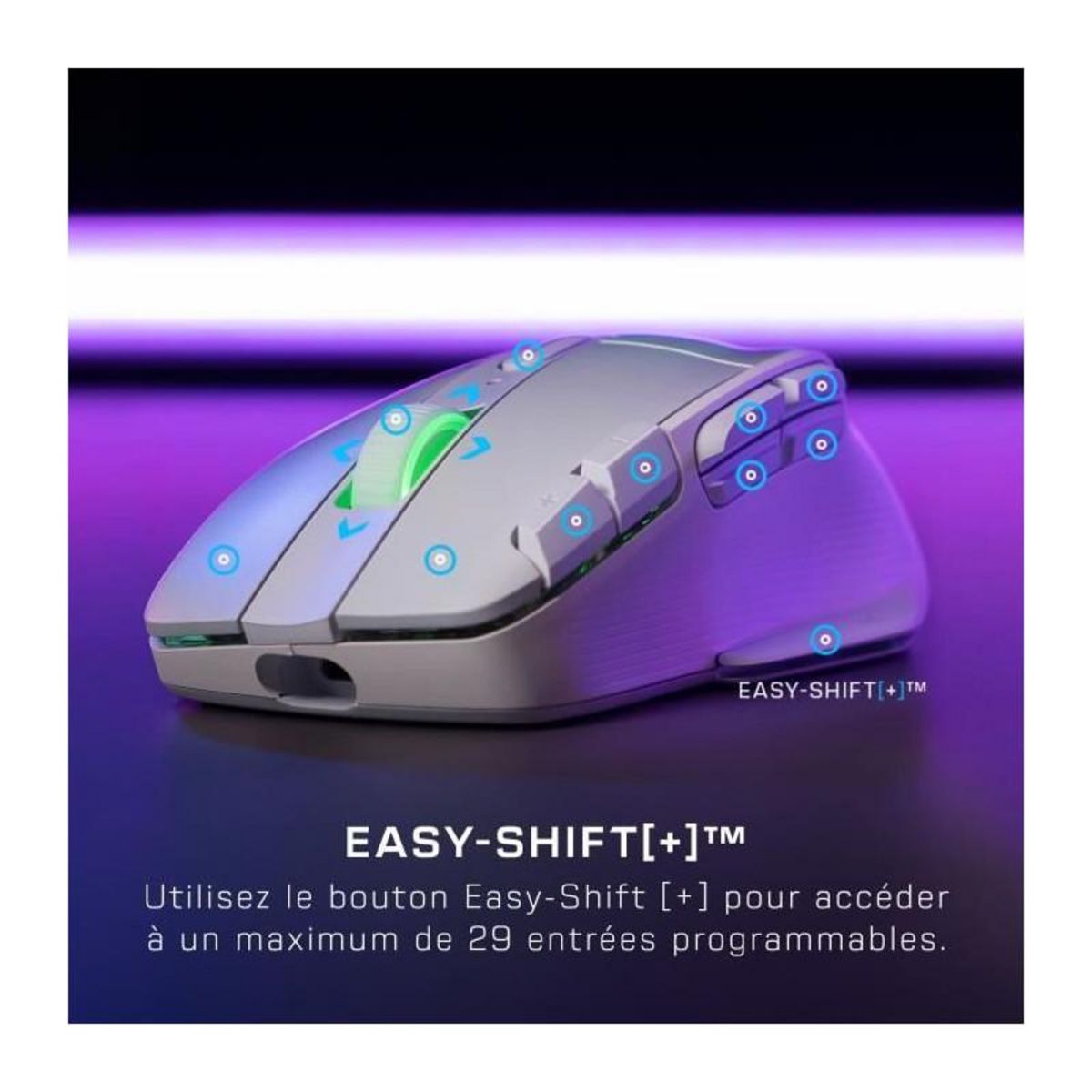 Turtle Beach Souris Gamer Sans Fil Kone XP Air Blanche