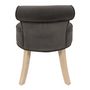 Voir la diapositive 4 : Paris Prix Tabouret en Velours  Eleonor  58cm Gris