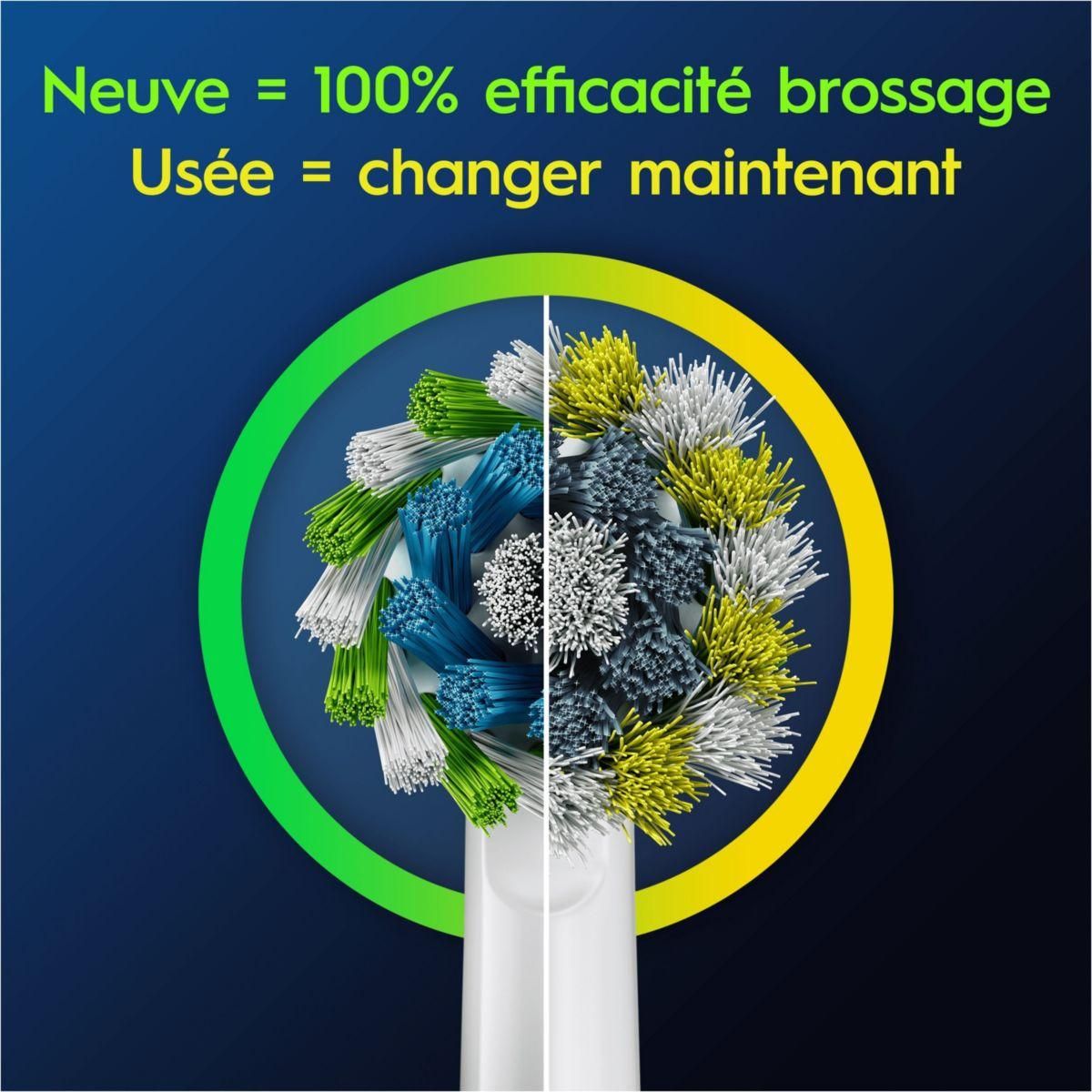 ORAL B Brossette dentaire CrossAction X-Filaments 8er FFU