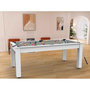 Voir la diapositive 3 : Paris Prix Table de Billard Convertible  Oregon  213cm Blanc & Gris