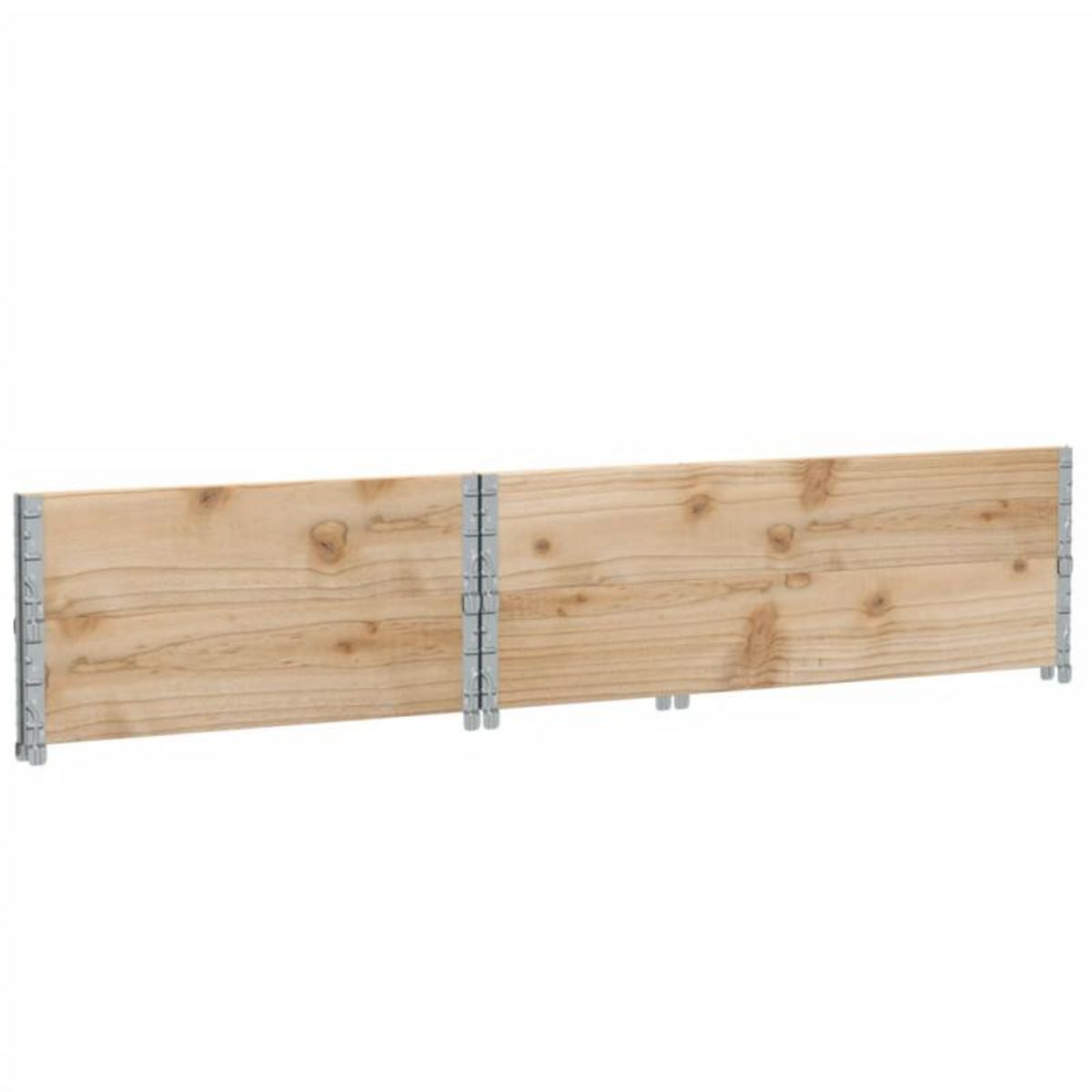 VIDAXL Colliers de palette 2 pcs 120x80 cm bois de pin solide
