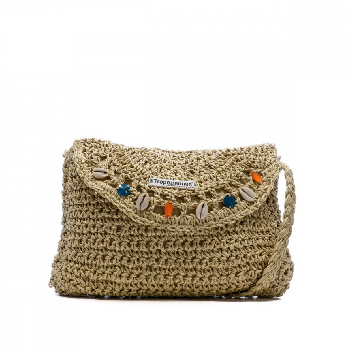 Pochette femme clearance paille