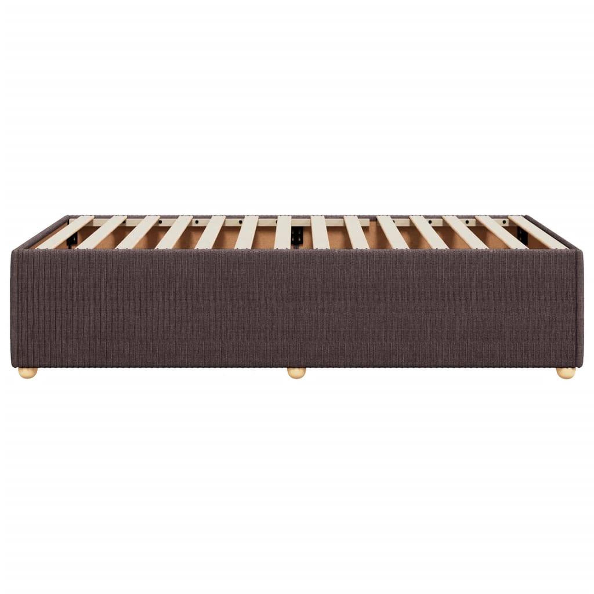 Voir la diapositive 5 : VIDAXL Cadre de lit sans matelas marron fonce 90x200 cm tissu