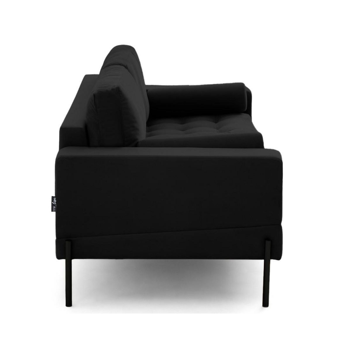 LISA DESIGN Isaure - canapé droit 3 places en velours