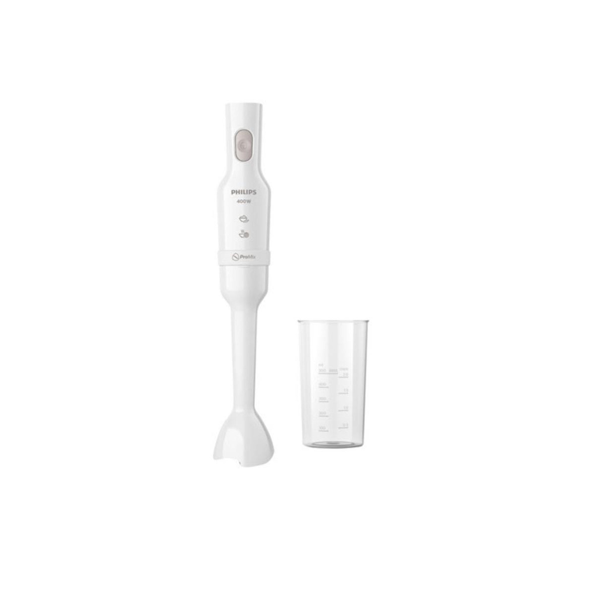 Voir la diapositive 2 : Philips Mixeur plongeant 400w blanc - hr2520/00