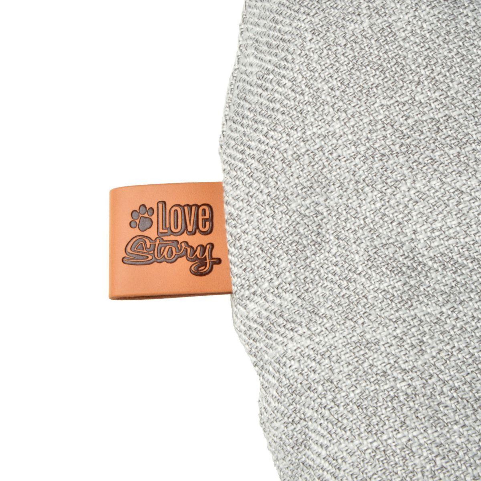 Voir la diapositive 3 : LOVE STORY Coussin pour chien & chat  city  87cm gris clair
