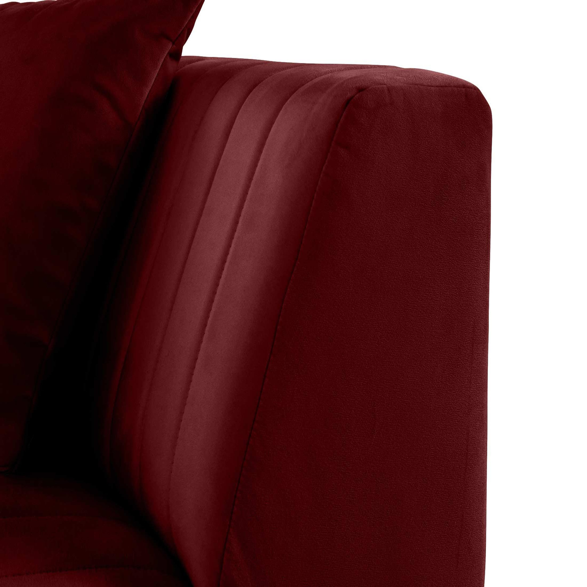 Voir la diapositive 5 : LISA DESIGN Nova - module d'assise d'angle réversible - en velours