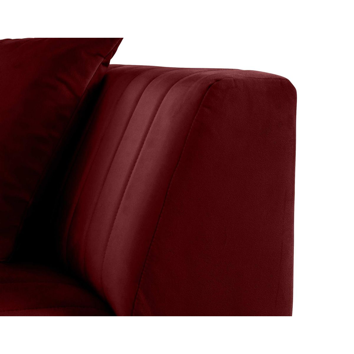 LISA DESIGN Nova - module d'assise d'angle réversible - en velours