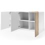 Voir la diapositive 3 : BEST MOBILIER Leon - buffet bas - 3 portes - 181 cm