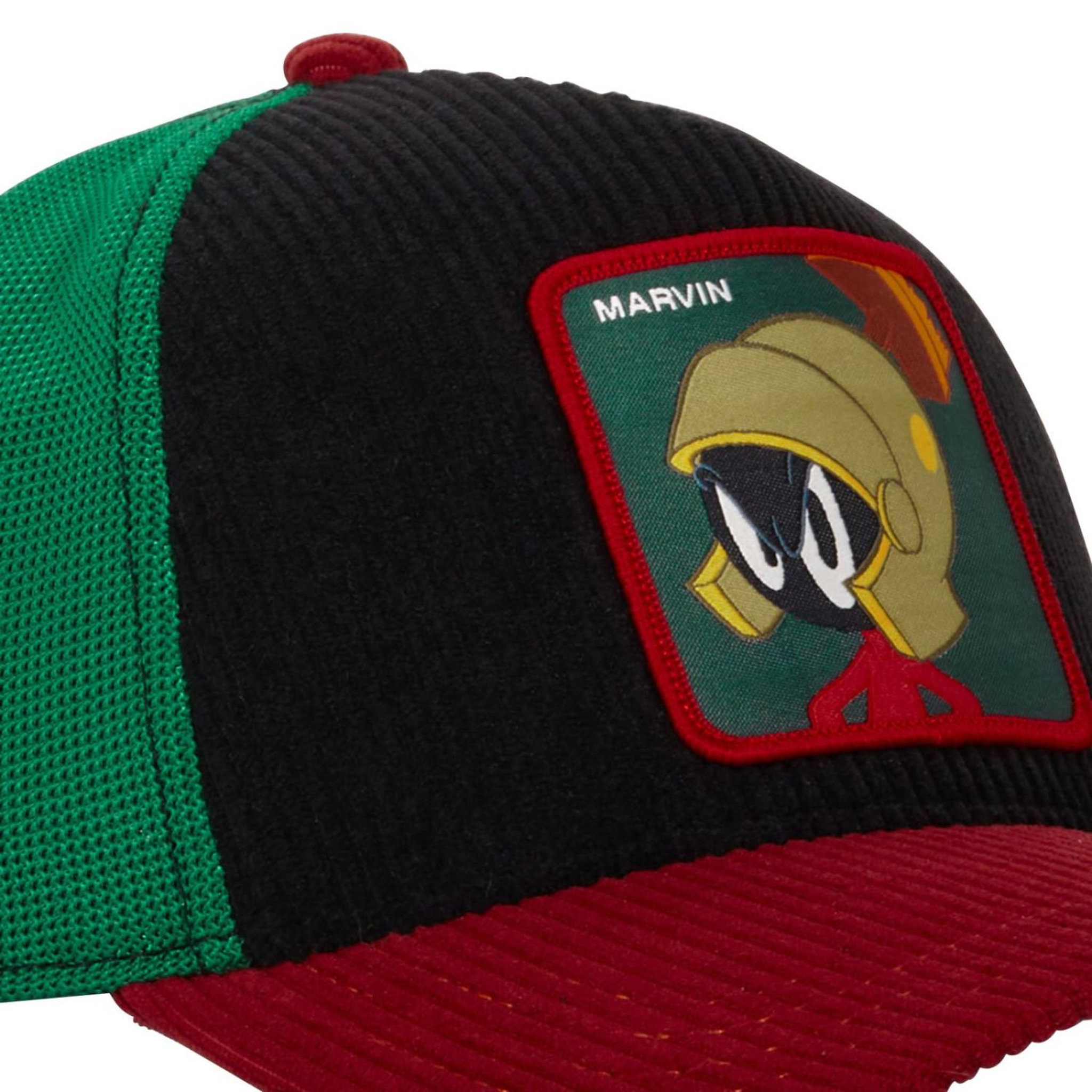 Voir la diapositive 3 : CAPSLAB Casquette homme trucker en velours finitions premium Looney Tunes Mar