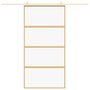Voir la diapositive 3 : VIDAXL Porte coulissante dore 102,5x205cm verre ESG clair et aluminium