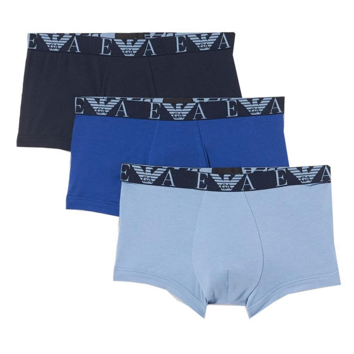 Emporio Armani x3 Boxers Noir/Marine Homme Emporio Armani 111357