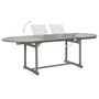 Voir la diapositive 4 : VIDAXL Table a dîner de jardin (160-240)x100x75cm Bois d'acacia massif