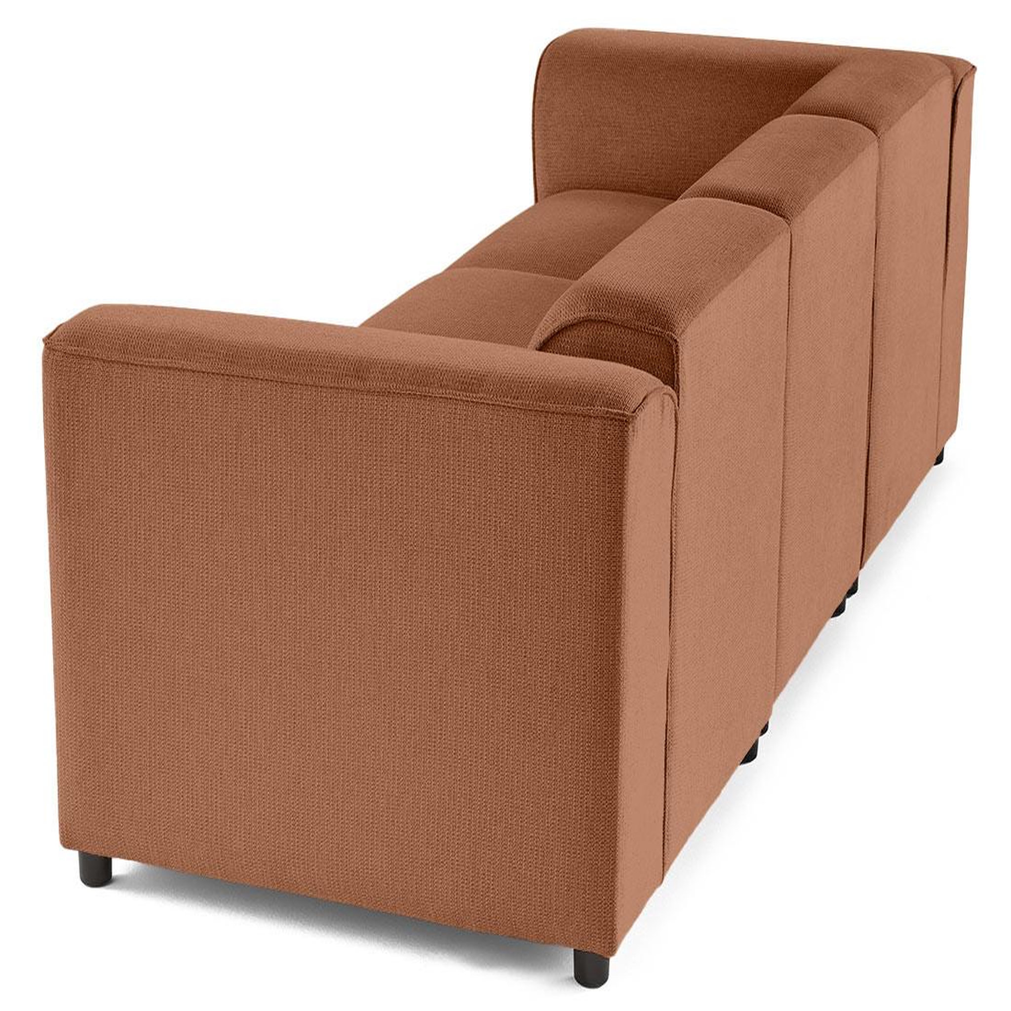 Voir la diapositive 6 : LISA DESIGN Suaro - canapé modulable 3 places en tissu texturé