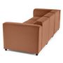 Voir la diapositive 6 : LISA DESIGN Suaro - canapé modulable 3 places en tissu texturé