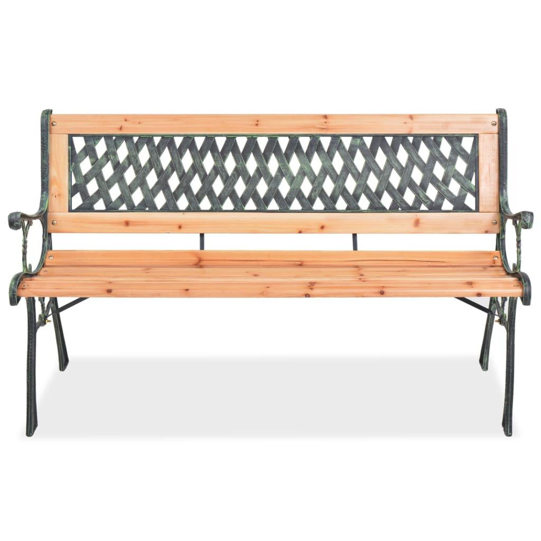 Voir la diapositive 2 : VIDAXL Banc de jardin 122 cm Bois