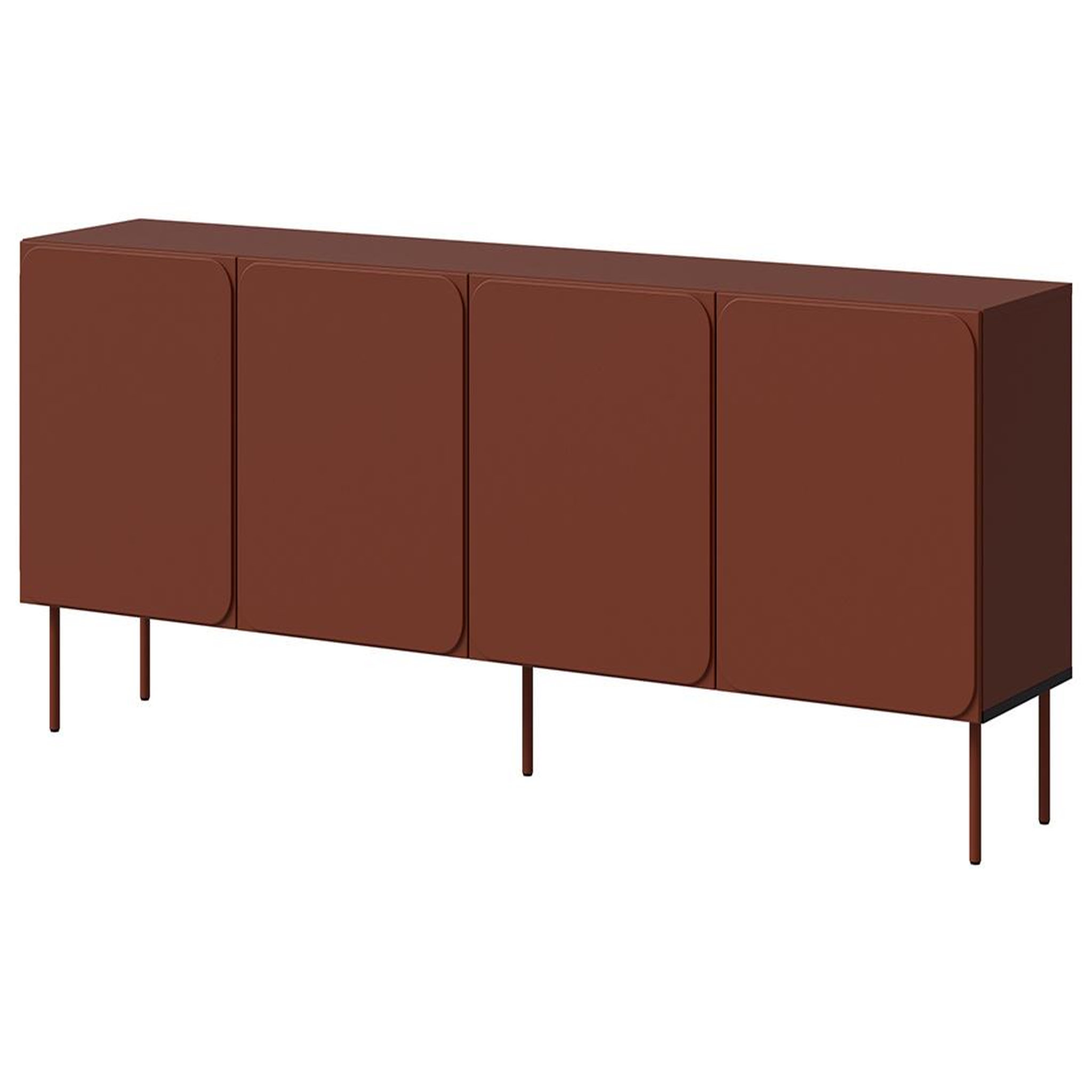 Voir la diapositive 2 : BEST MOBILIER Elvis - buffet bas 200 cm - 4 portes