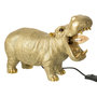 Voir la diapositive 1 : Paris Prix Lampe à Poser en Résine  Hippopotame  37cm Doré