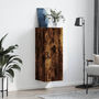 Voir la diapositive 3 : VIDAXL Armoire murale chene fume 34,5x34x90 cm
