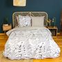 Voir la diapositive 2 : Home collection Parure de couette 3 pcs 100% coton 52 fils, alix