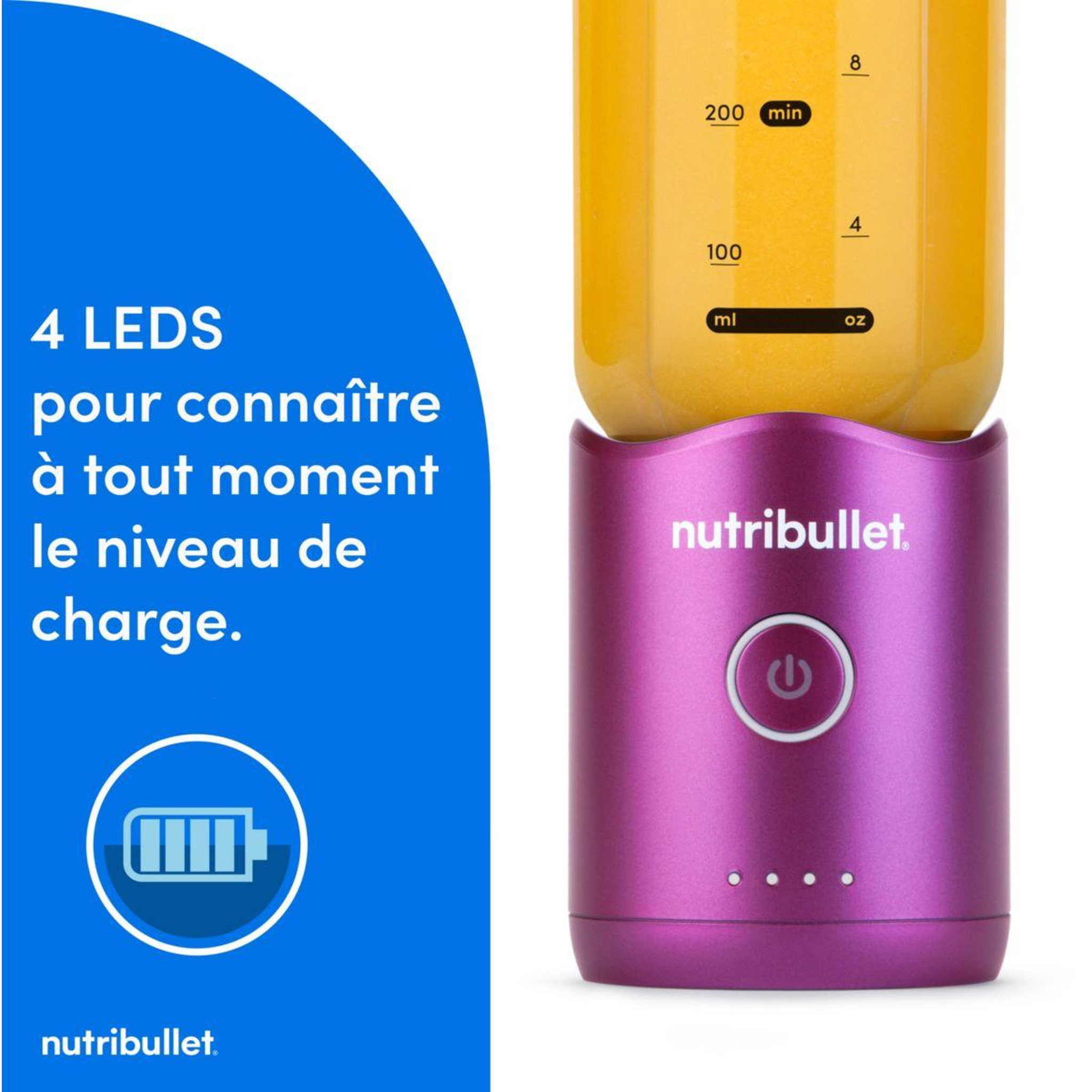 Voir la diapositive 4 : nutribullet Blender flex - berry nbp013vt